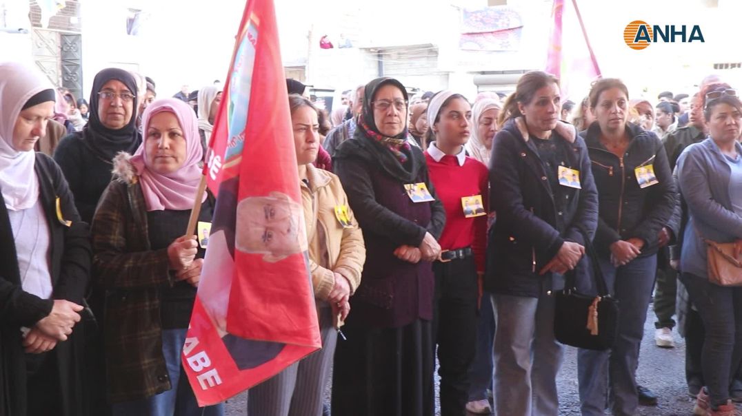 مراسم غيابية لشهيدين من قسد في حي الشيخ مقصود