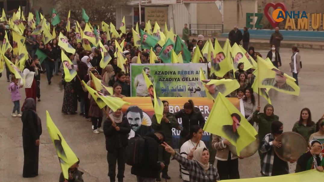 ⁣مئات الأهالي يطالبون بمنح القائد عبد الله أوجلان الحق في الأمل