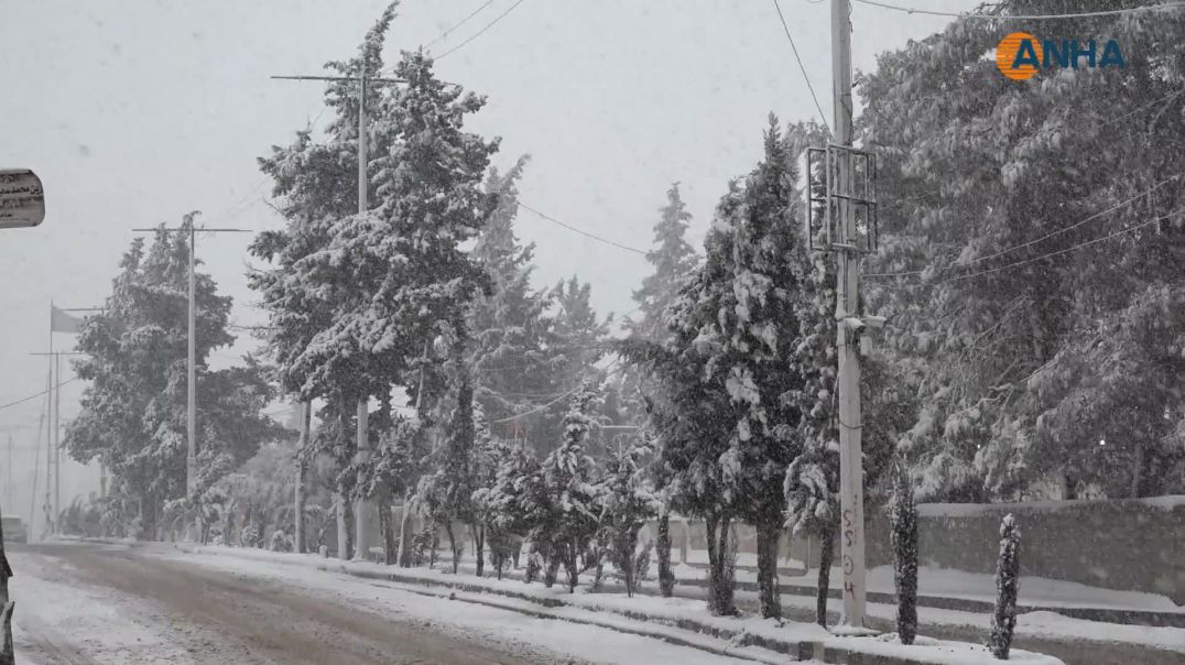 هطولات ثلجية في معظم مناطق إقليم شمال وشرق وسوريا-درباسية