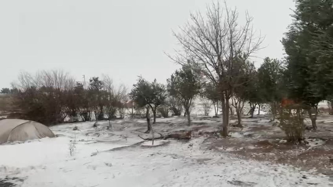 هطولات ثلجية مستمرة في عدد من مدن مقاطعة الجزيرة