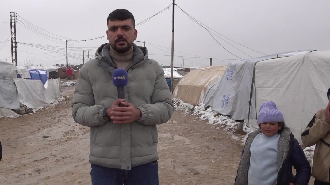 البرد والثلوج يفاقمان معاناة المهجّرين في مخيم واشوكاني