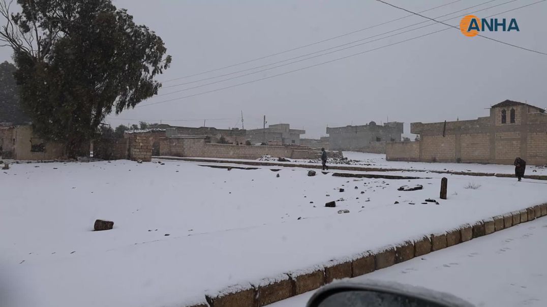 هطولات ثلجية في معظم مناطق إقليم شمال وشرق وسوريا-تل براك