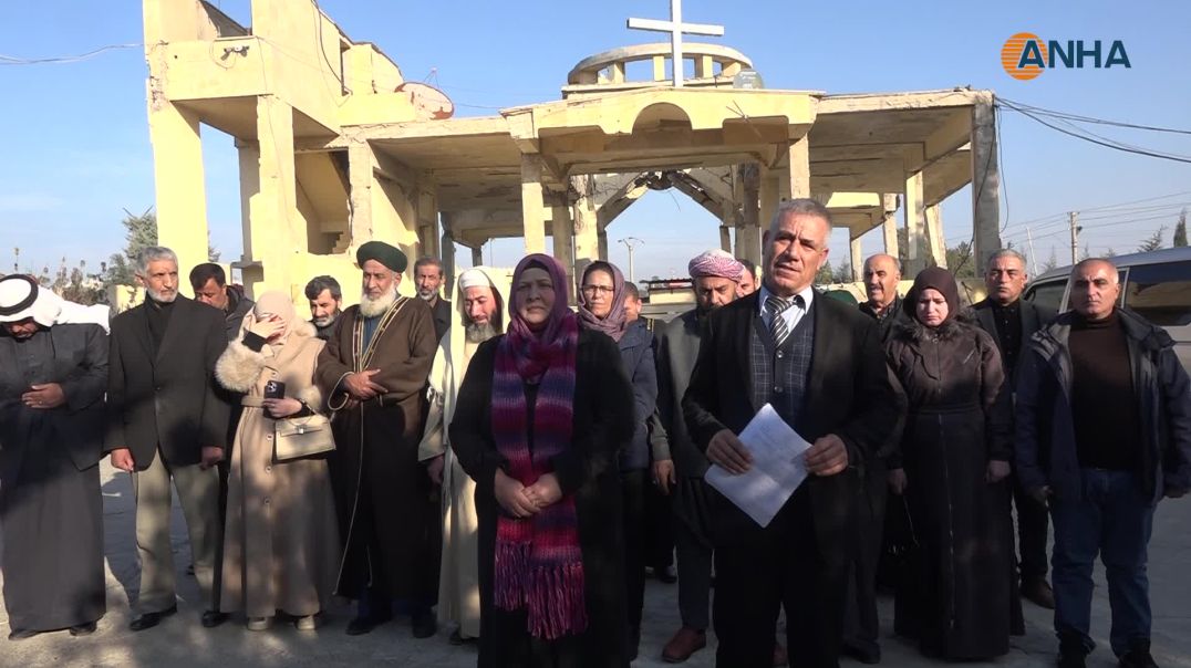 معايدة المسيحيين في مدينة الطبقة بمناسبة عيد الميلاد