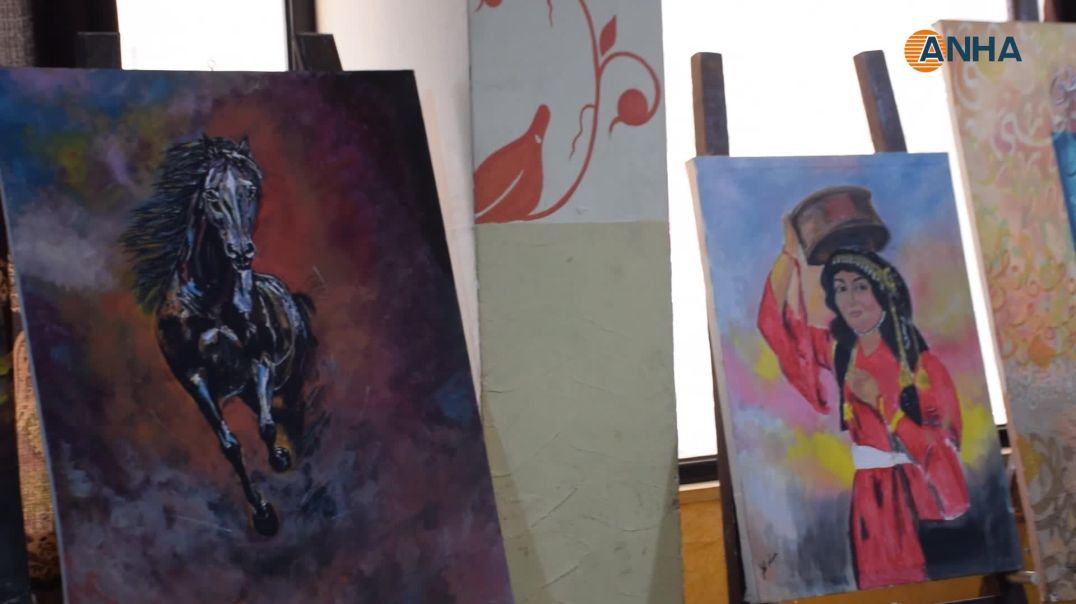 افتتاح معرض فني في الرقة تحت عنوان "بألوان حرة"