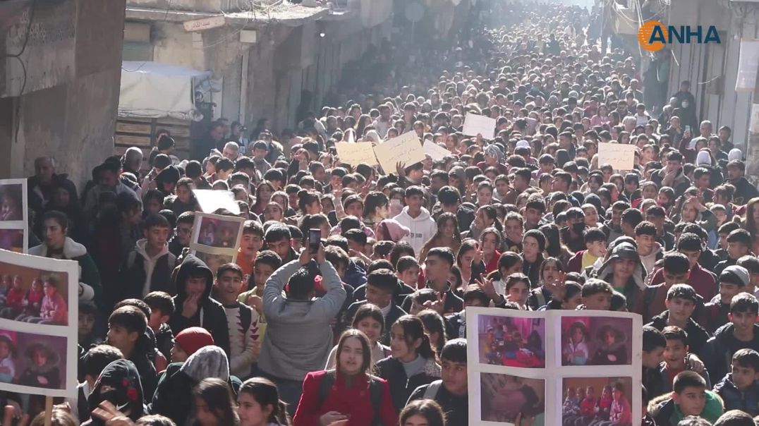 آلاف الطلاب يخرجون ضد حصار الحكومة الانتقالية لحيي الشيخ مقصود والأشرفية