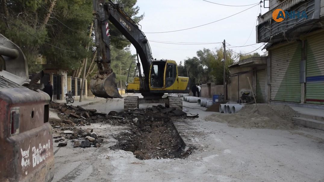 ⁣بلدية الشعب في تل تمر تُطلق مشروعاً لتحديث شبكات الصرف الصحي