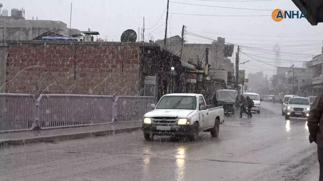 هطولات ثلجية في معظم مناطق إقليم شمال وشرق وسوريا-تربسبية