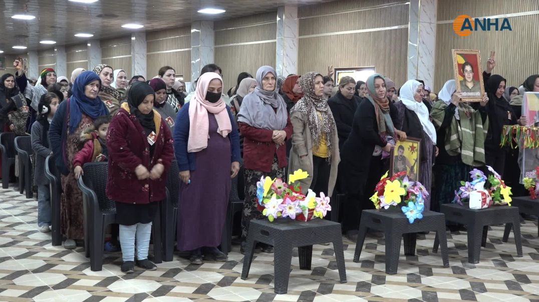 مراسم غيابية لمقاتلين من قوات الدفاع الشعبي في قامشلو