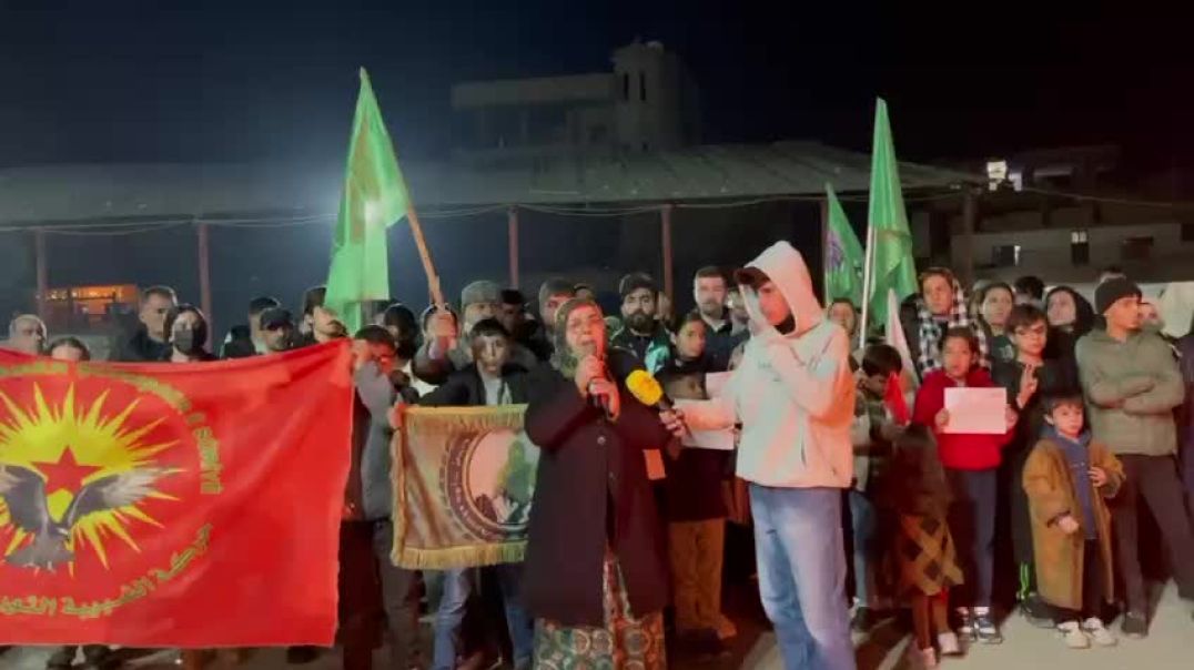 أهالي مقاطعة الجزيرة يخرجون تضامناً مع الشيخ مقصود والأشرفية - ديرك