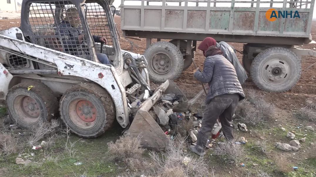 ⁣بلدية الشعب في الحسكة تقوم بأعمال نظافة في بلدة صفيا