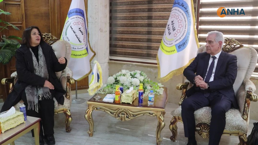 وصول وفد المؤتمر القومي الكردستاني برئاسة أحمد قارموس إلى روج آفا