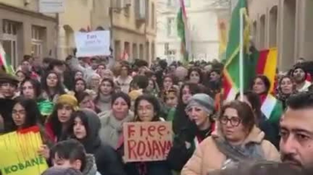 تظاهرات حاشدة للجالية الكردية في المدن الأوروبية دعماً لمقاومة روج آفا