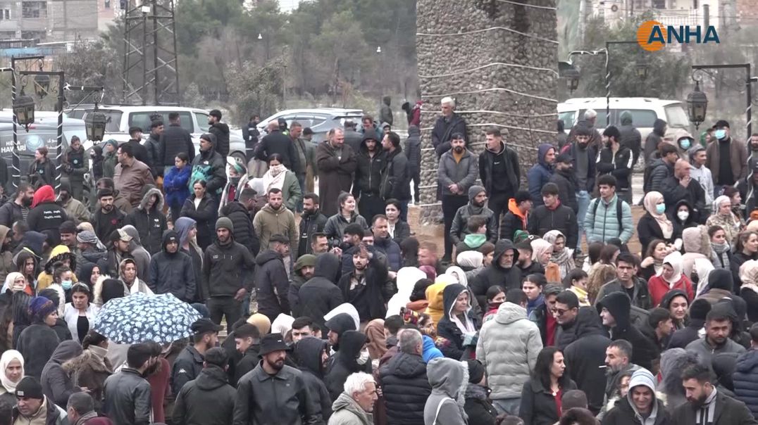 ⁣أهالي مقاطعة الجزيرة يجدّدون العهد للشهيد زيادة ورفاقه ويؤكدون: المقاومة حياة-حسكة