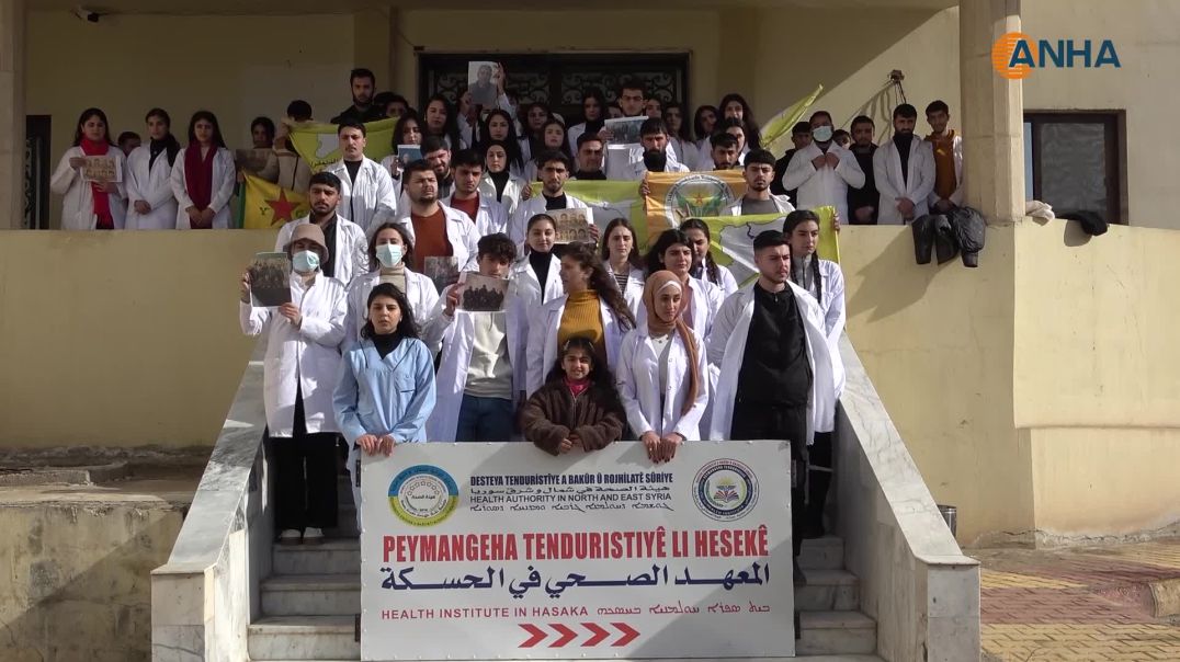 وقفة احتجاجية للطلبة تندد بالهجمات على حلب وتستذكر شهداء المقاومة