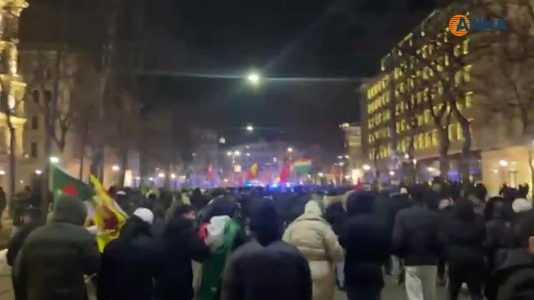 عشرات الآلاف من الكرد في 6 دول أوروبية يتظاهرون ضد هجمات الحكومة المؤقتة على روجافا