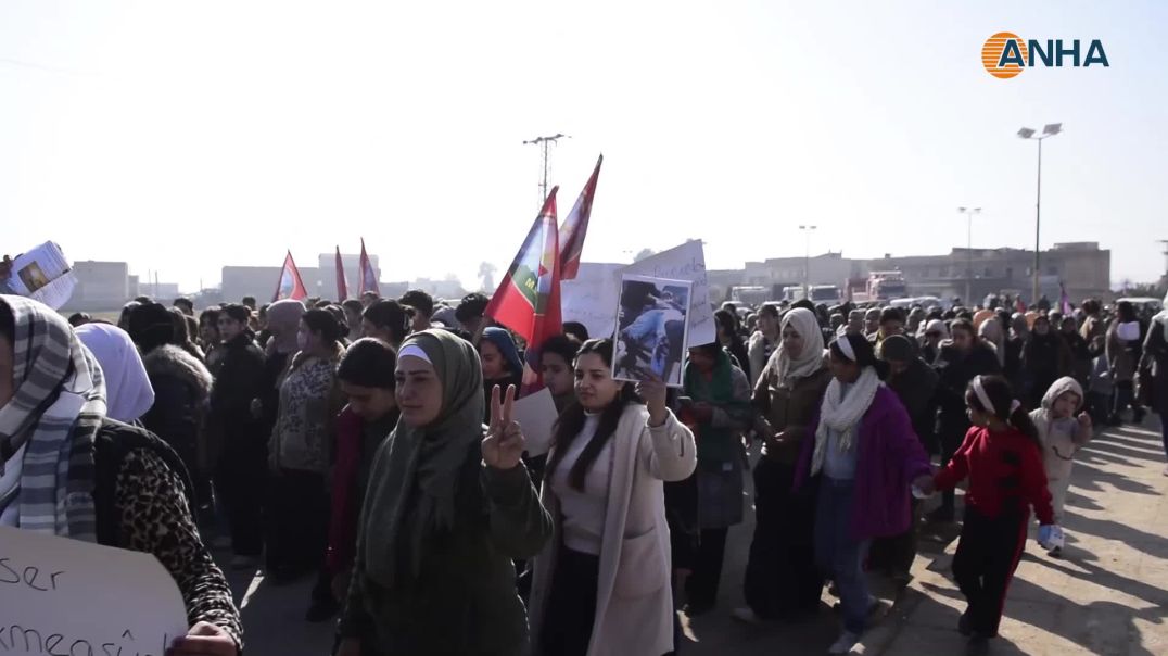 مظاهرات وبيانات تنديداً بهجمات حلب: استهداف المدنيين جريمة حرب وإرادة الشعوب لن تُكسر-تل تمر