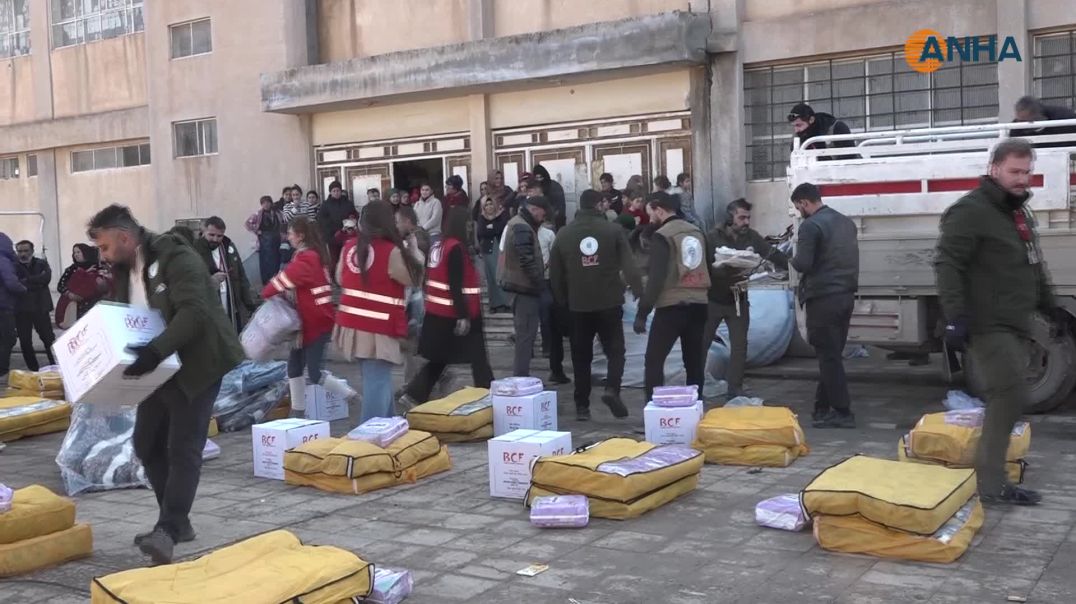 مساعدات إنسانية واسعة للمهجّرين في مقاطعة الجزيرة بدعم من منظمات كردستانية وأوروبية