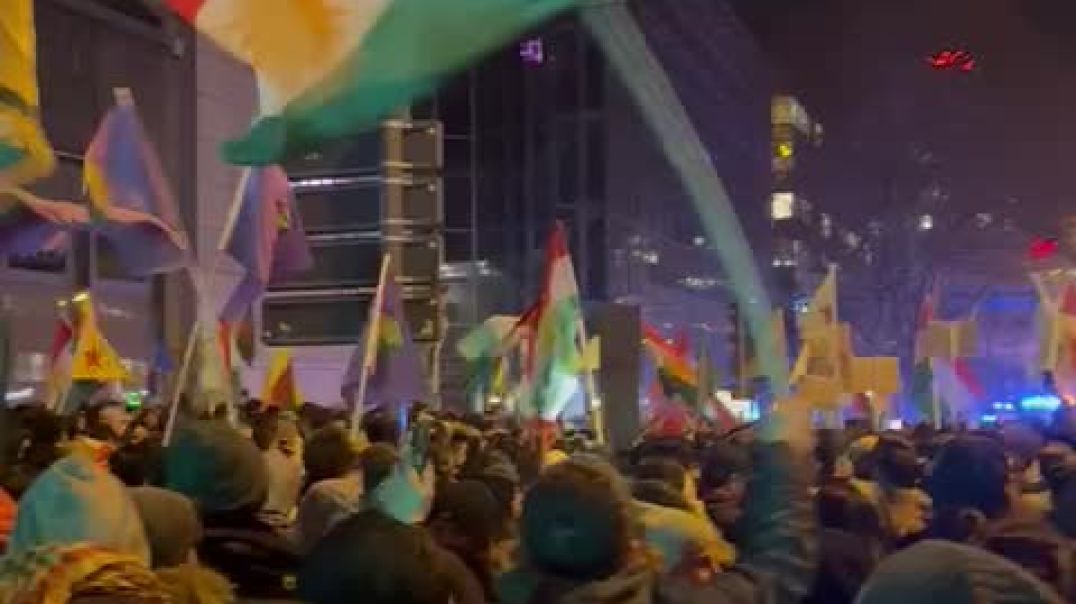 تظاهرات حاشدة للجالية الكردية في المدن الأوروبية دعماً لمقاومة روج آفا