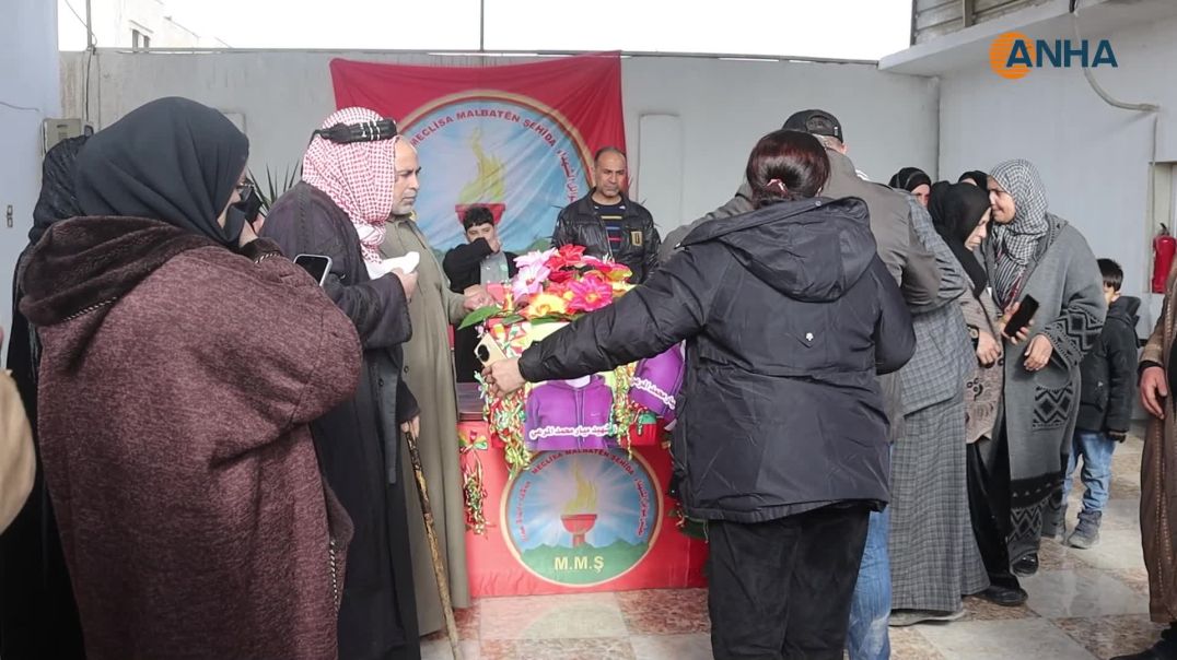 ⁣الرقة تودع الشهيد ميار المرعي