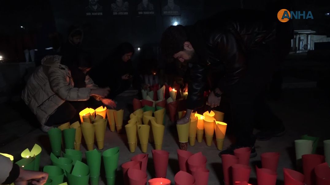 إشعال الشموع استذكاراً لشهداء حيي الشيخ مقصود والأشرفية