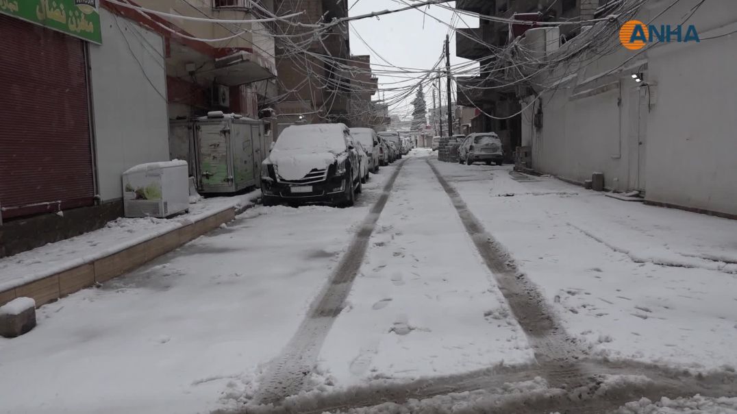 ⁣تساقط الثلوج في مقاطعة الجزيرة