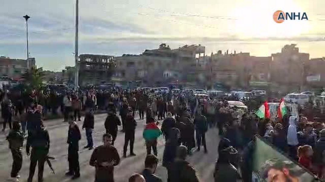 الآلاف في الحسكة يستقبلون قافلة النفير العام القادمة من جنوب كردستان