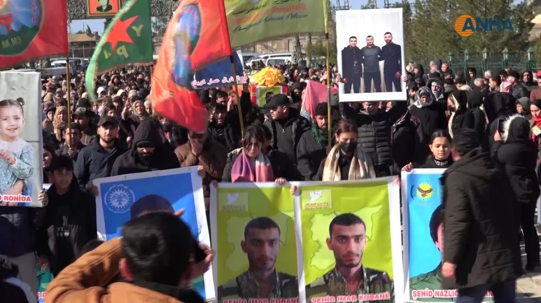 تشييع شهيدين واستذكار اثنين آخرين في كوباني