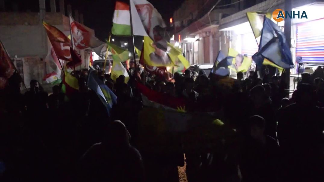 الشبيبة الثورية تنظم مسيرة احتجاجية في تل تمر تضامناً مع الشيخ مقصود والأشرفية