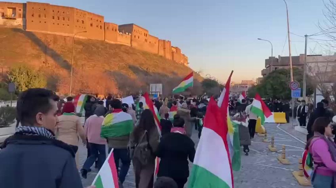 لدعم مقاومة روج آفا تظاهرات حاشدة في جنوب كردستان