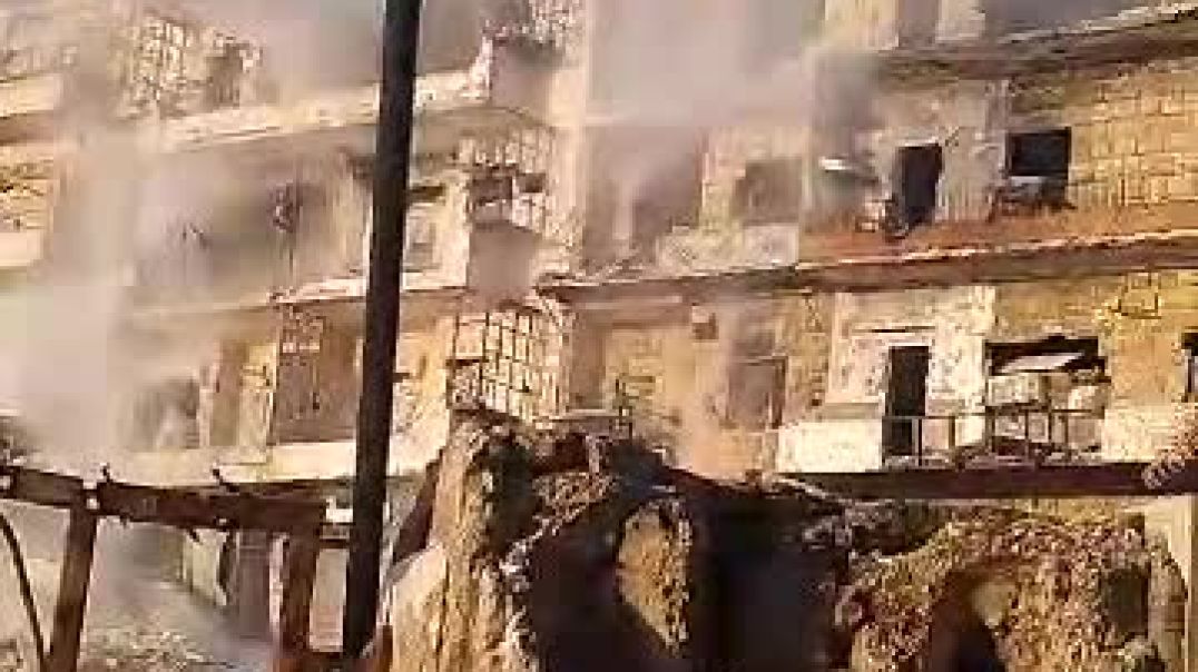 مشاهد مصورة لهجمات قوات الحكومة المؤقتة على حيي الشيخ مقصود والأشرفية