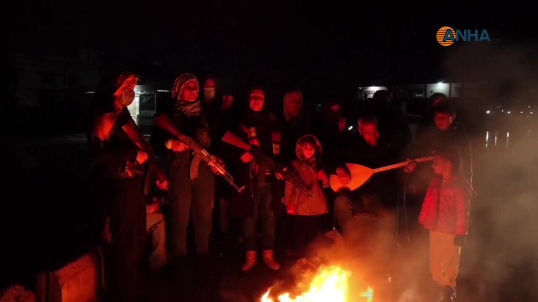 الأمطار لم تثنِ أهالي روج آفا عن واجبهم في حماية أرضهم