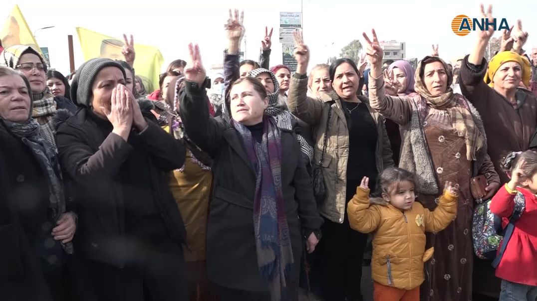 مسيرة جماهيرية حاشدة في الحسكة دعماً لمقاومة الشيخ مقصود والأشرفية