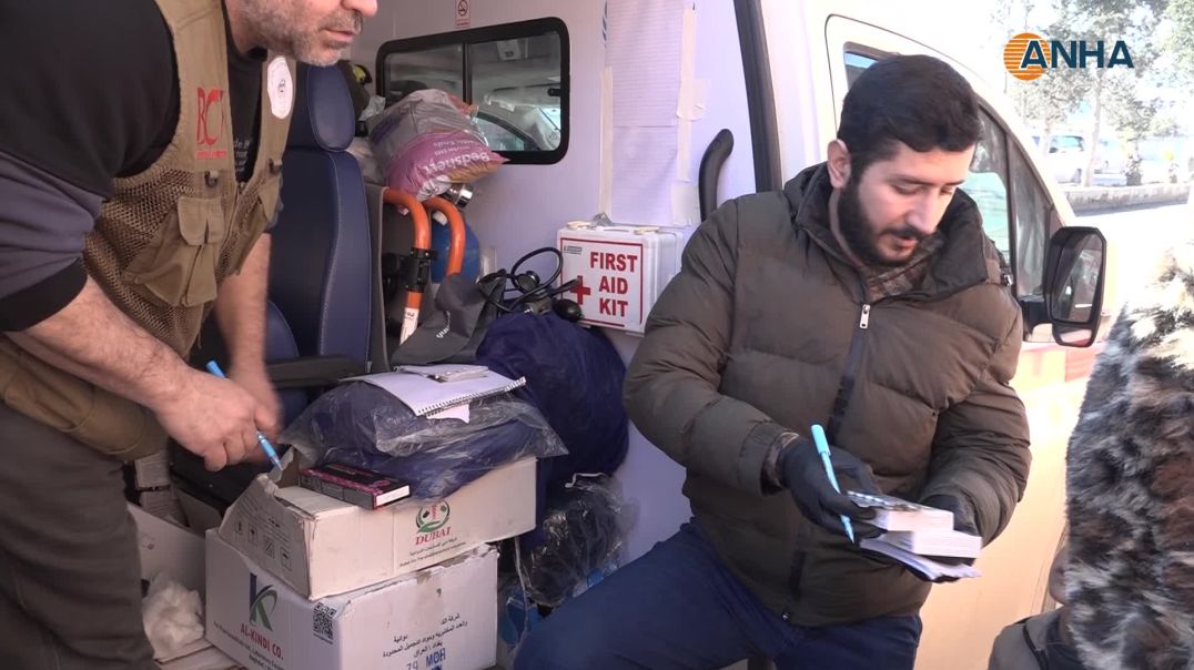 تقديم المساعدات للمهجّرين في الدرباسية