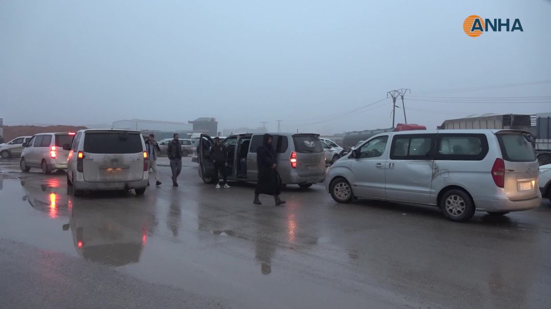 ⁣حشود من 8 مدن تتحرك باتجاه الطريق المؤدي إلى حلب - قامشلو