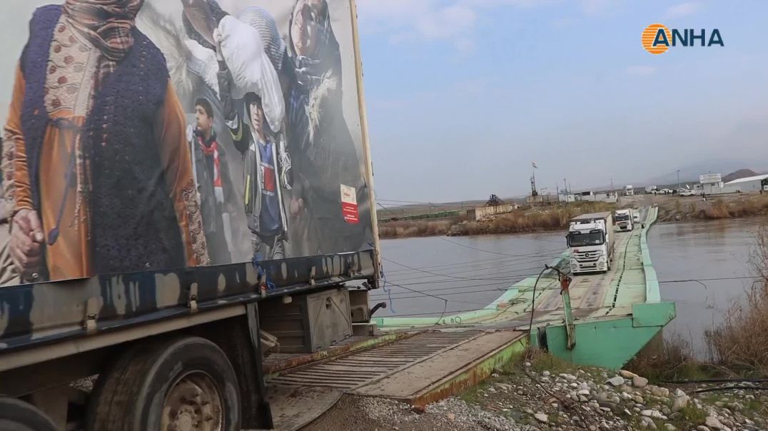 ⁣قافلة مساعدات تضم 40 شاحنة تدخل من جنوب كردستان إلى روج آفا