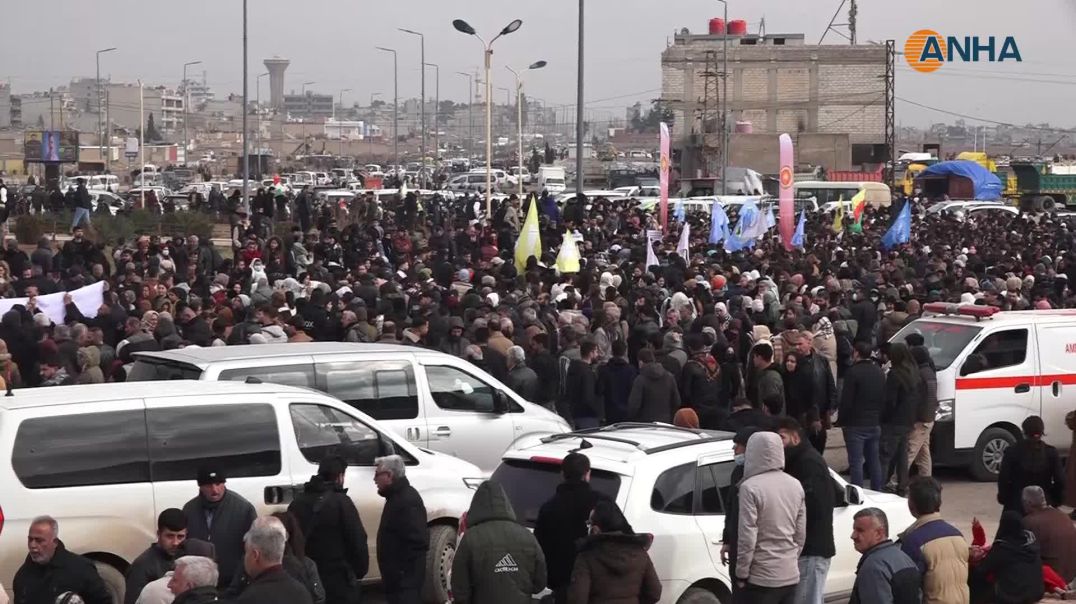 Li Qamişlo bi hezaran kesî karwan pêşwazî kir