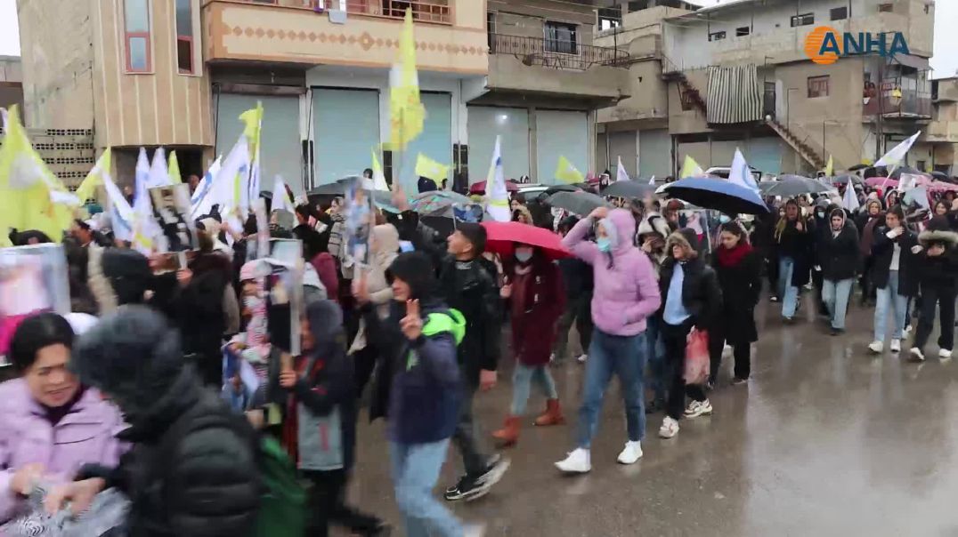 مسيرات داعمة لقسد ومنددة بالهجمات على شمال وشرق سوريا - ديرك