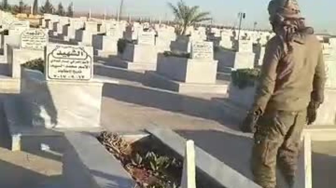 فصائل الحكومة المؤقتة يعتدون على مزار الشهداء في الشدادي