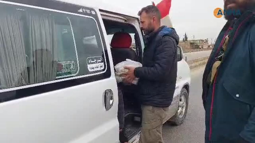 Li Tirbespiyê li bendên kontrolê xwarin hat belavkirin