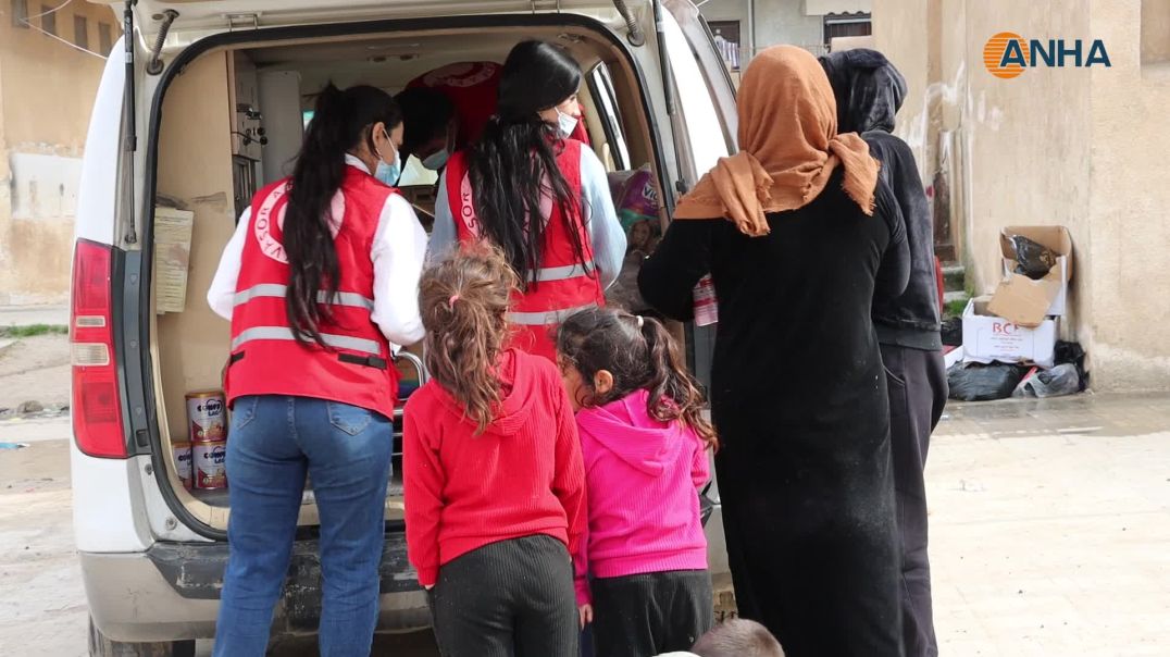 توزيع حليب أطفال على الأسر المهجّرة في كركي لكي 