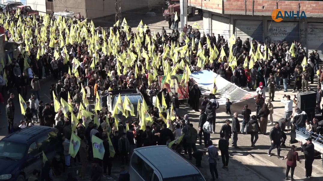 ⁣الآلاف في سبع مدن يطالبون بالحرية الجسدية للقائد وبحلّ عادل للقضية الكردية - درباسية