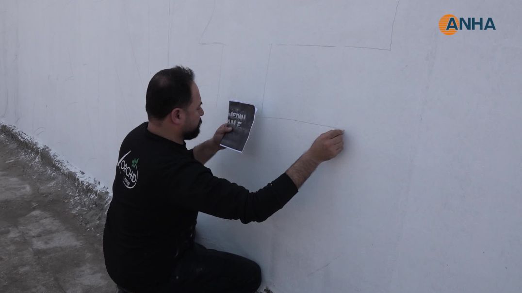 جدارية في قامشلو تخلّد الشهيد زياد حلب ورفاقه