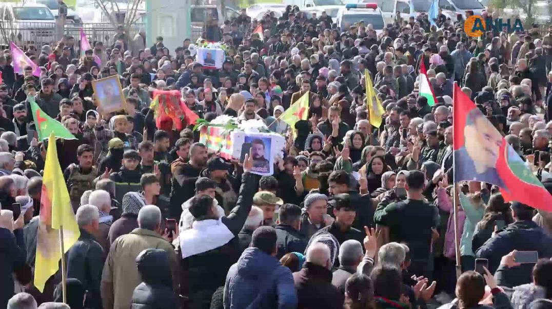 تشييع جثامين 3 شهداء إلى مزار الشهيد خبات ديرك