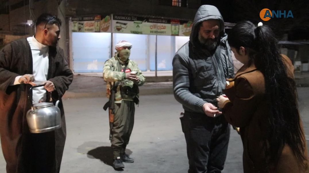 الأمطار الغزيرة لم تثنِ أهالي روج آفا عن حماية مناطقهم