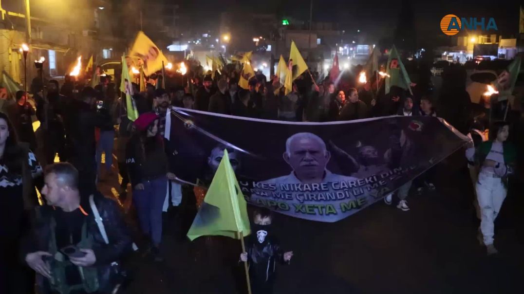 شبيبة روج آفا ينددون بالمؤامرة الدولية بحق القائد عبد الله أوجلان