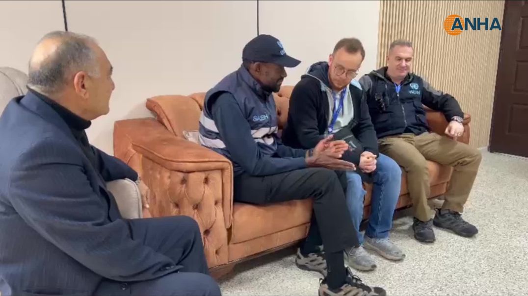 ⁣وفد من منظمة الأمن والسلامة والمنظمة الدولية للشؤون الإنسانية يزور كوباني