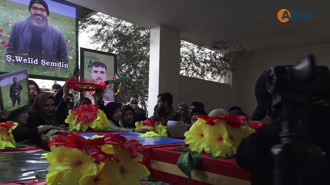 ⁣تشييع 3 شهداء وإقامة مراسم غيابية لـ 3 آخرين في قامشلو