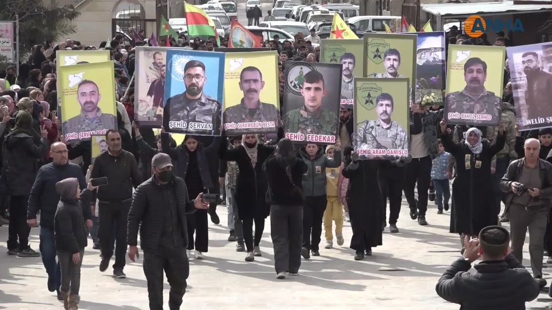 Bi hezaran şêniyên Qamişloyê 6 cangorî bi bîr anîn