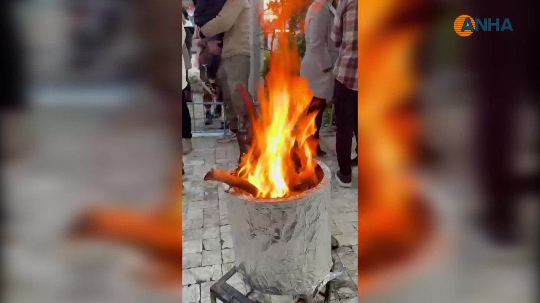 إيقاد شعلة نوروز في ساحة الكرامة بالسويداء
