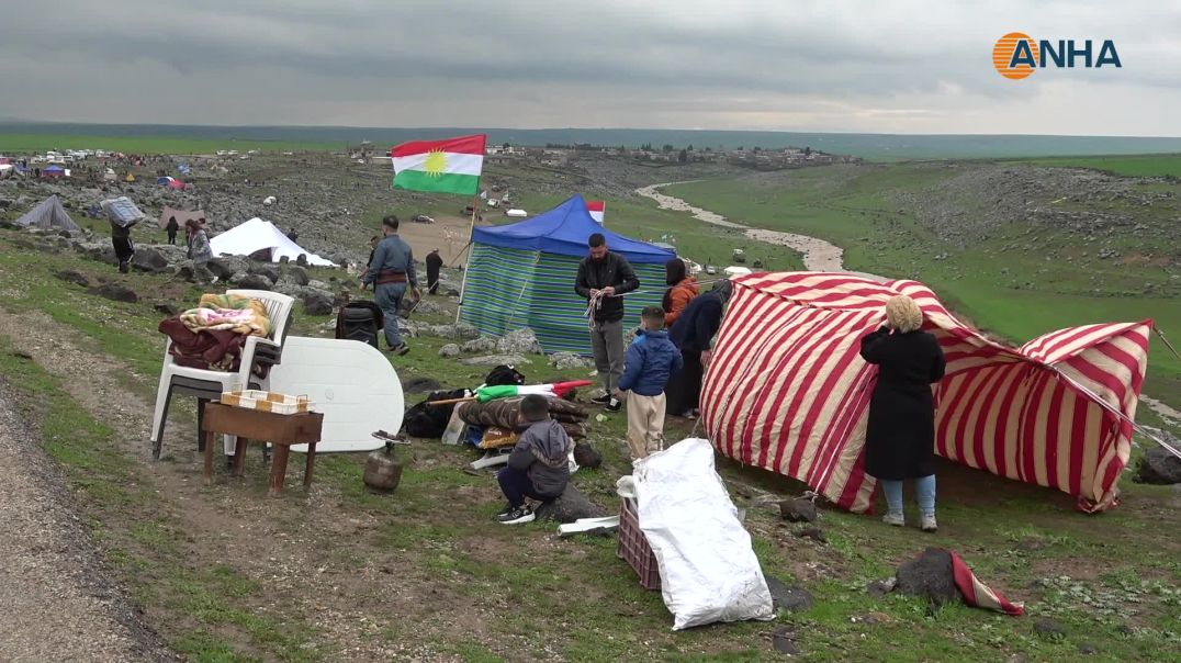 نوروز 2026.. توافد جماهيري إلى ساحتي الاحتفال في كركي لكي وديرك وكوباني - كركي لكي